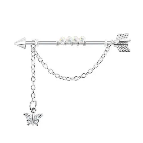 Серьги-гвоздики из нержавеющей стали с цирконием