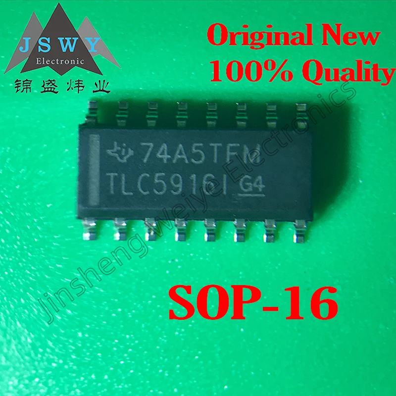 

5~10PCS TLC5916IDR Screen Printing TLC5916I SMD SOP-16 LED Lighting Driver Chip 100% brand new original stock free shipping