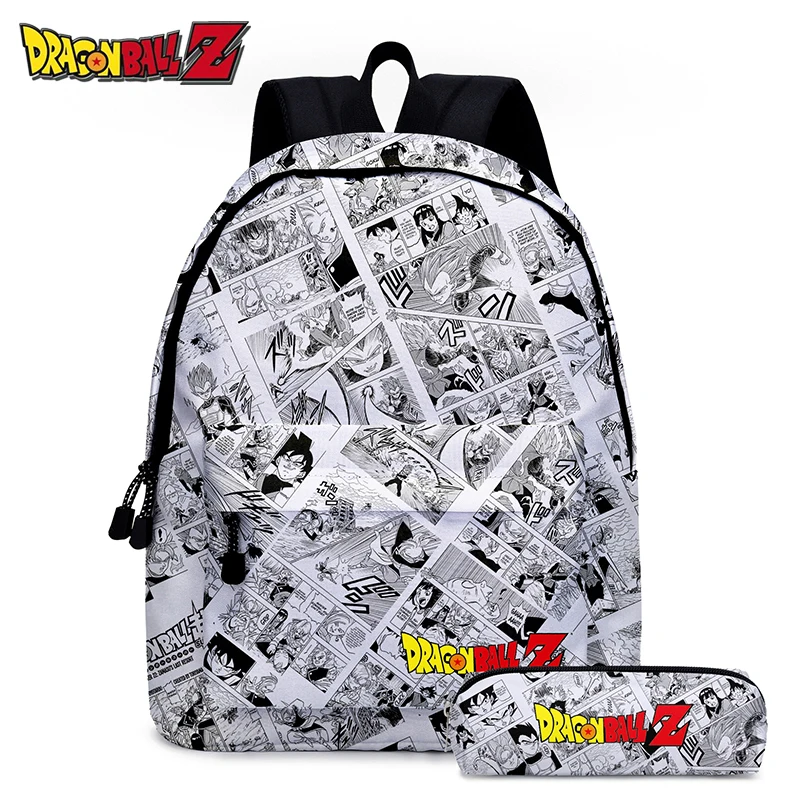 

Bandai Dragon Ball Backpacks Anime Cartoon Student Canvas Backpack Men Leisure Travel for Children Adolescents Dragon Ball Bag