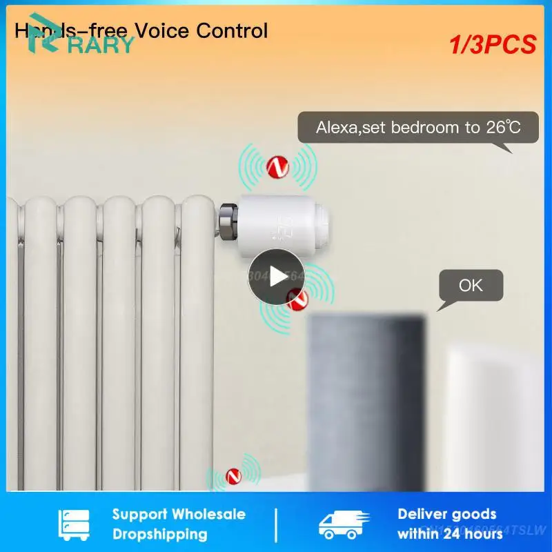 

Привод радиатора Tuya Smart ZigBee, программируемый термостатический клапан радиатора с дистанционным управлением через приложение, 1/3 шт.