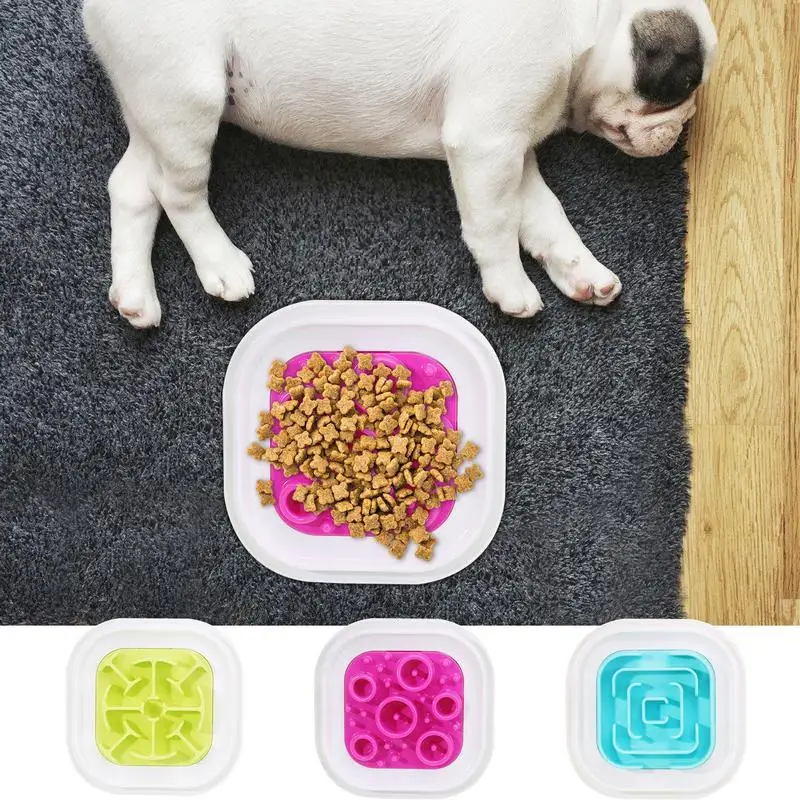 Миски для собак миски медленного кормления посуда еды противоскользящая