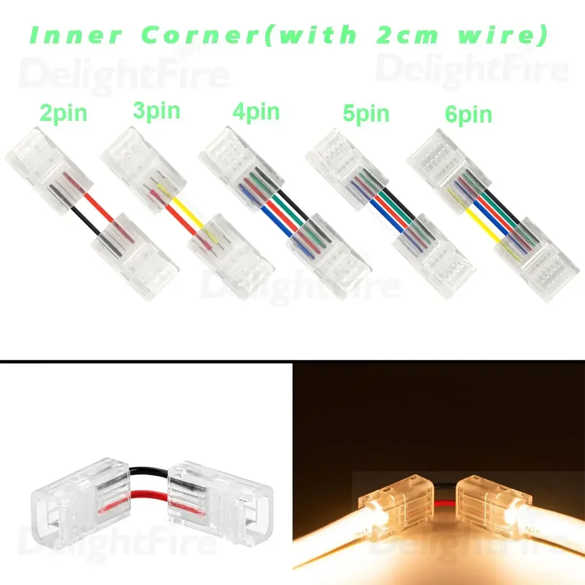 

Разъемы для светодиодной ленты DelightFire LED Strip Connector