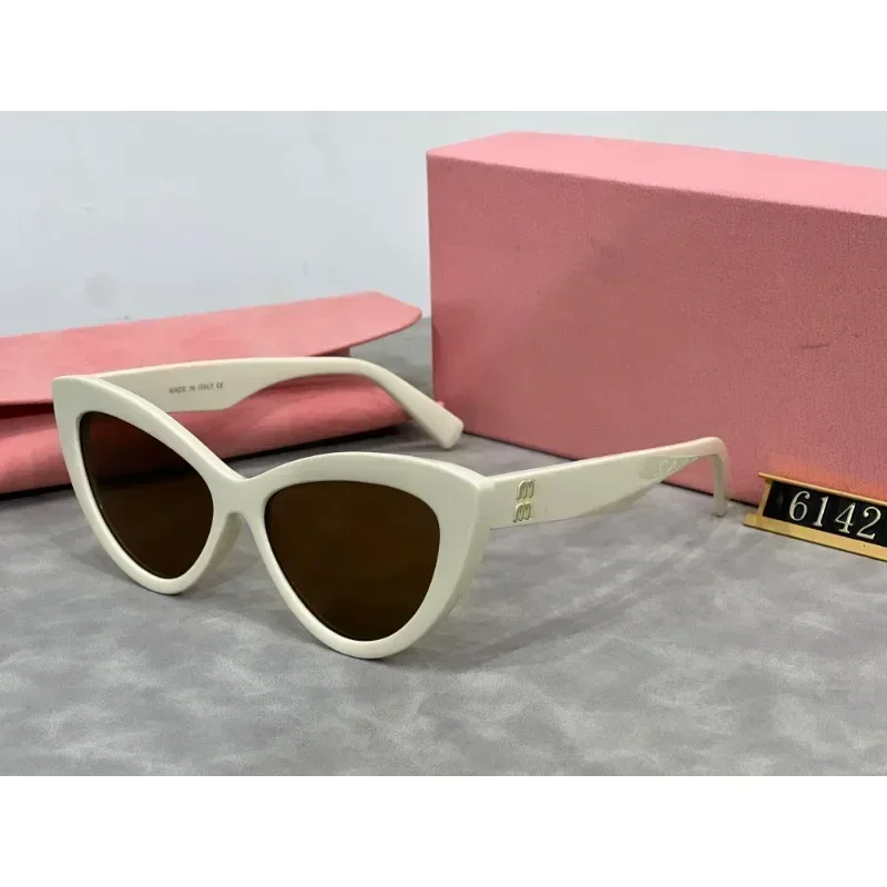 Солнцезащитные очки женские в Овальной металлической оправе с защитой от