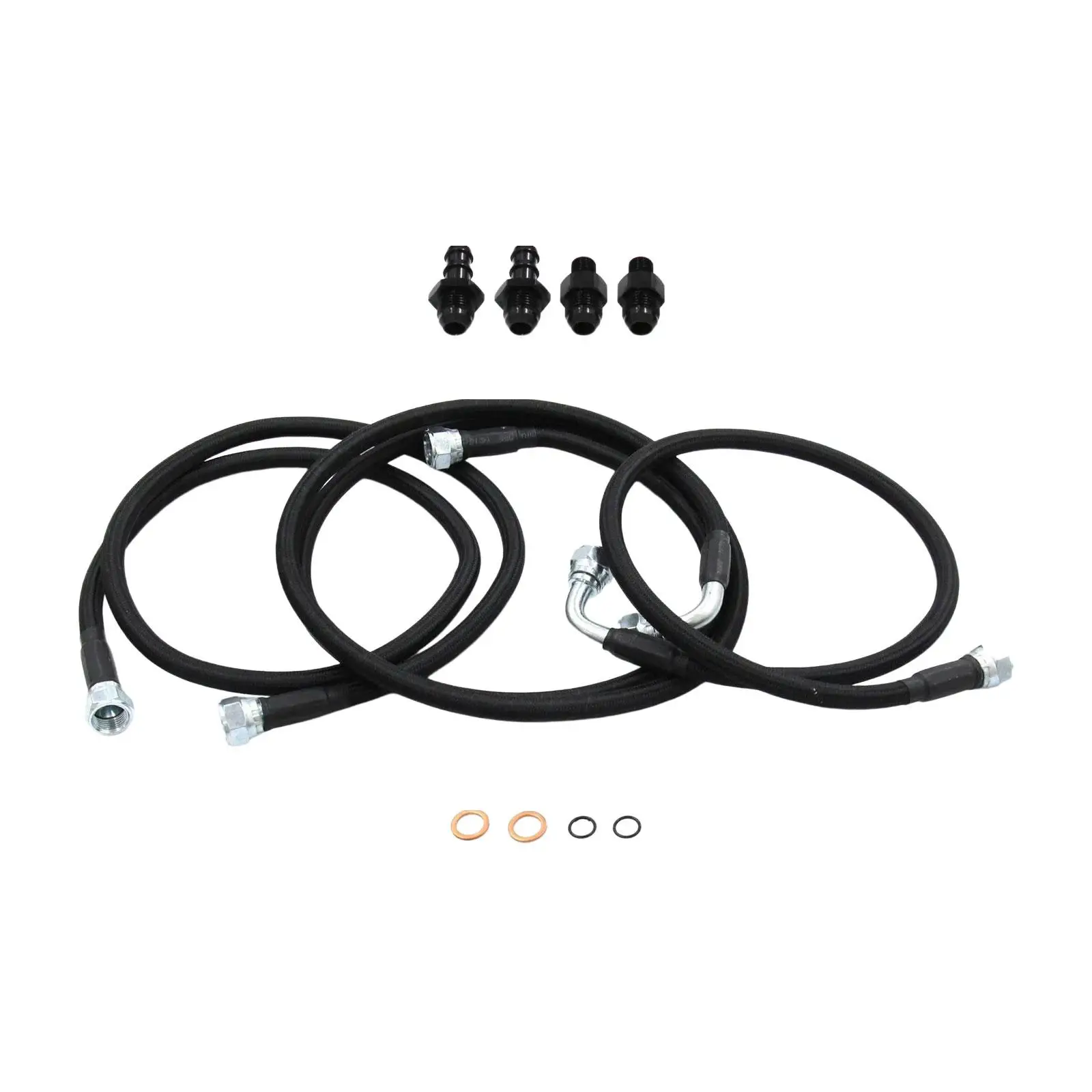 

Transmission Cooler Hoses Lines with Adapters Professional Prevent Leaks Durable Accessory for 48RE Transmissions 2003-2007