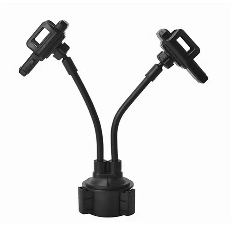 

Car Cup Holder Phone Mount Dual Car Phone Mount Bracket With Long Flexible Neck Universal Bracket Car Cup Double Car Mobile