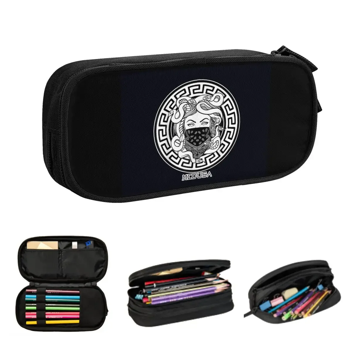 Medusa Nacient Greek Mythology пеналы большой емкости сумки для ручек коробка пенал мальчиков