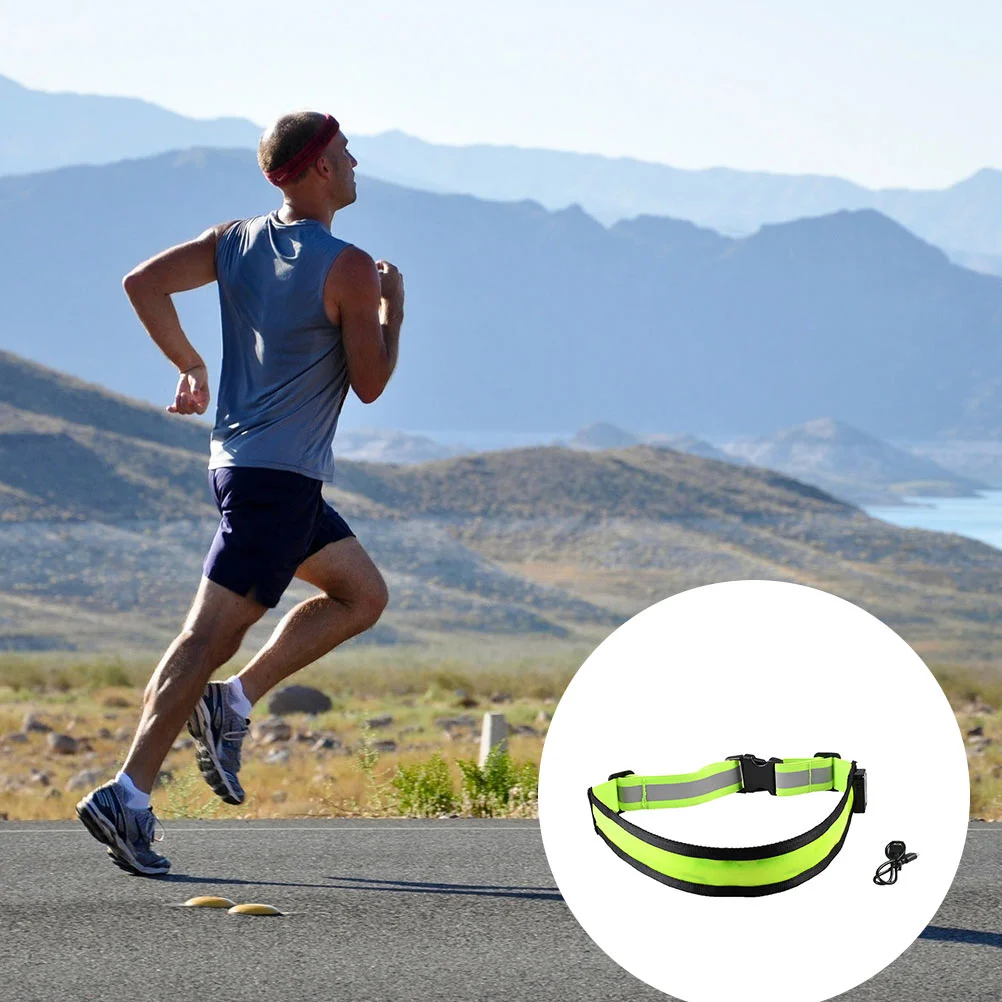 

LED Reflective Belt Adjustable Reflective Safety Rechargeable Belt (Green)