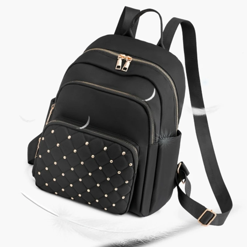 

Модный рюкзак из ткани Оксфорд для женщин, простой дорожный ранец, вместительная сумка для компьютера, школьная сумка на плечо для девочек