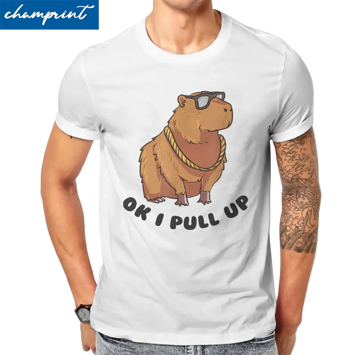 

Футболка мужская с коротким рукавом и круглым вырезом, из 100% хлопка