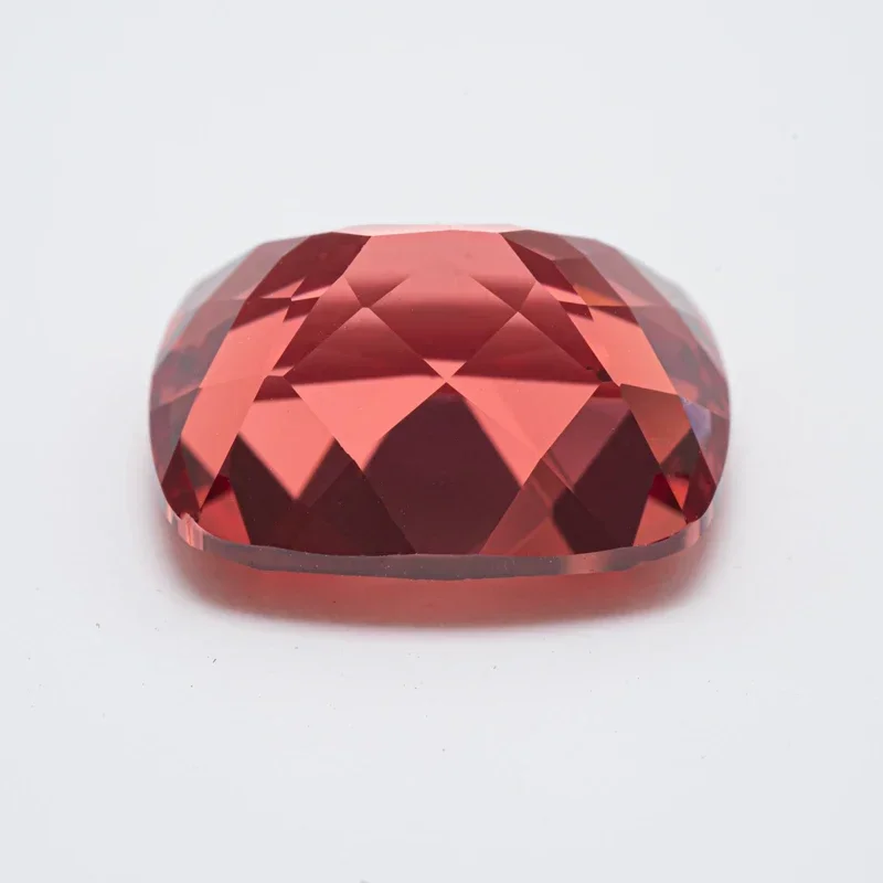 Выращен в лаборатории Padparadscha огненный цветок лотоса прямоугольная форма подушки