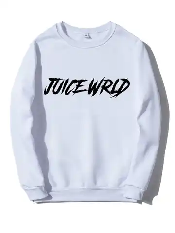 Juice Wrld Brand Woman's Sweatshirts Hoodies Autumn Winter Fleece Pullover For Woman Round Neck White Pink Hoodie Sweatshirt