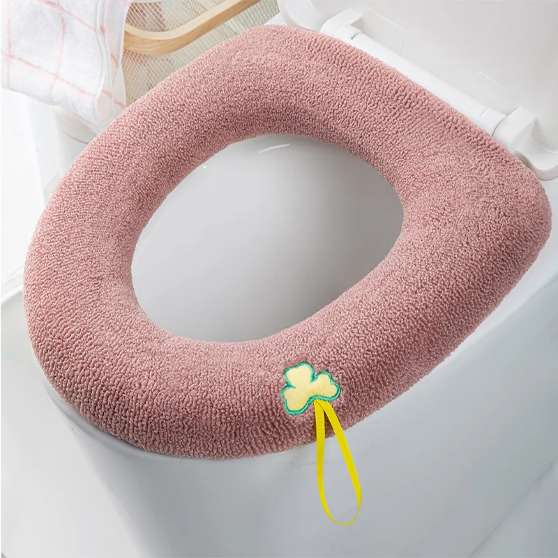 

Household Thickened Washable Toilet Seat Cushion Winter Toilet Seat Cover Four Seasons Universal Nordic Toilet Ring Cushion