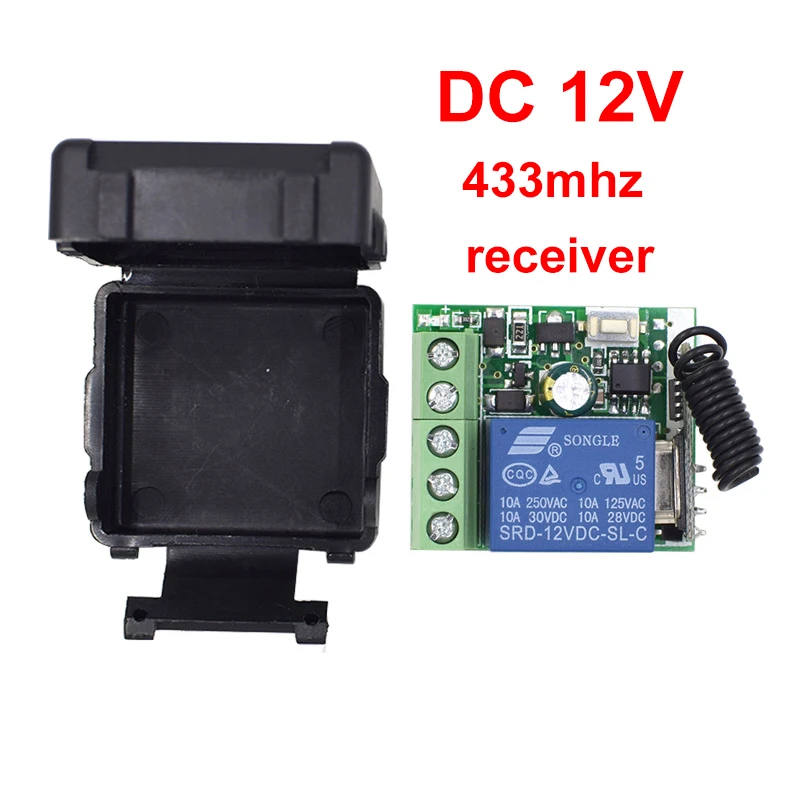 DC 12V 1ch универсальный пульт дистанционного управления для гаражных дверей