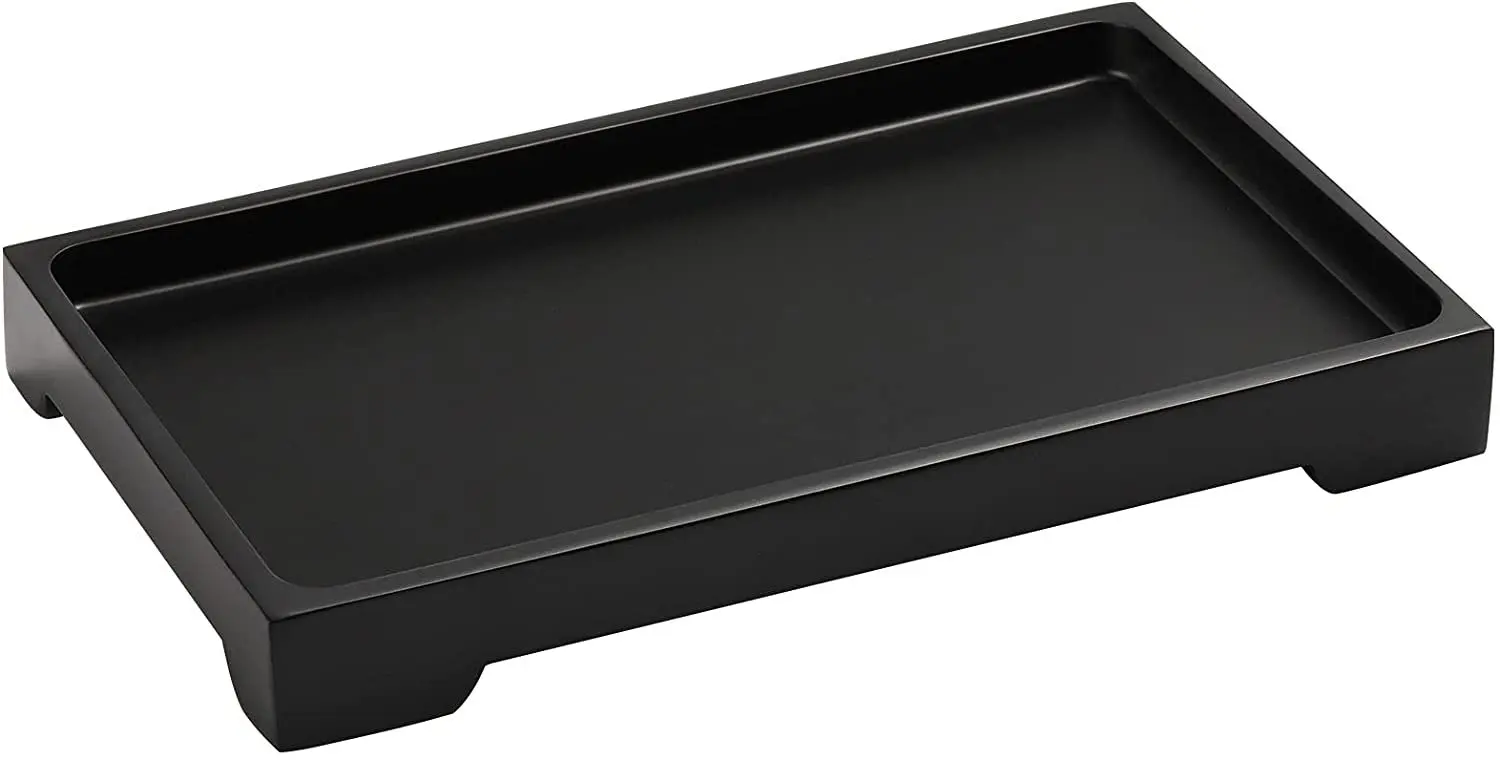 

6"x 10" Rectangle Bathroom Tray, Toilet Tank Tray, Resin Kitchen Sink Tray Decorative Jewelry Tray, Vanity Countertop Organizer