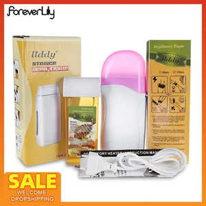 Профессиональный набор для удаления волос, восковой нагреватель, аппарат для нанесения воска на лице, тело, эпилятор, роликовый эпиляционный воск