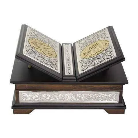 IQRAH Wing Sandıklı Plated Silver Holy Quran-Medium Size-Charity Neşriyat