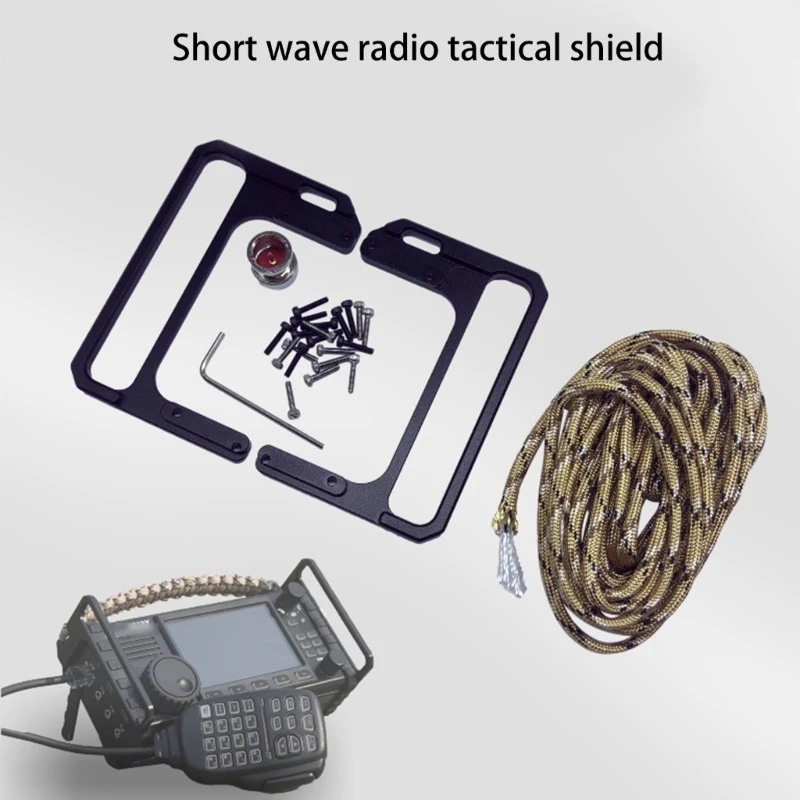 Universal Mounting Bracket for XIEGU X6100 Mobile Radio Well-protected Mount Durable Metal Radio Mounting