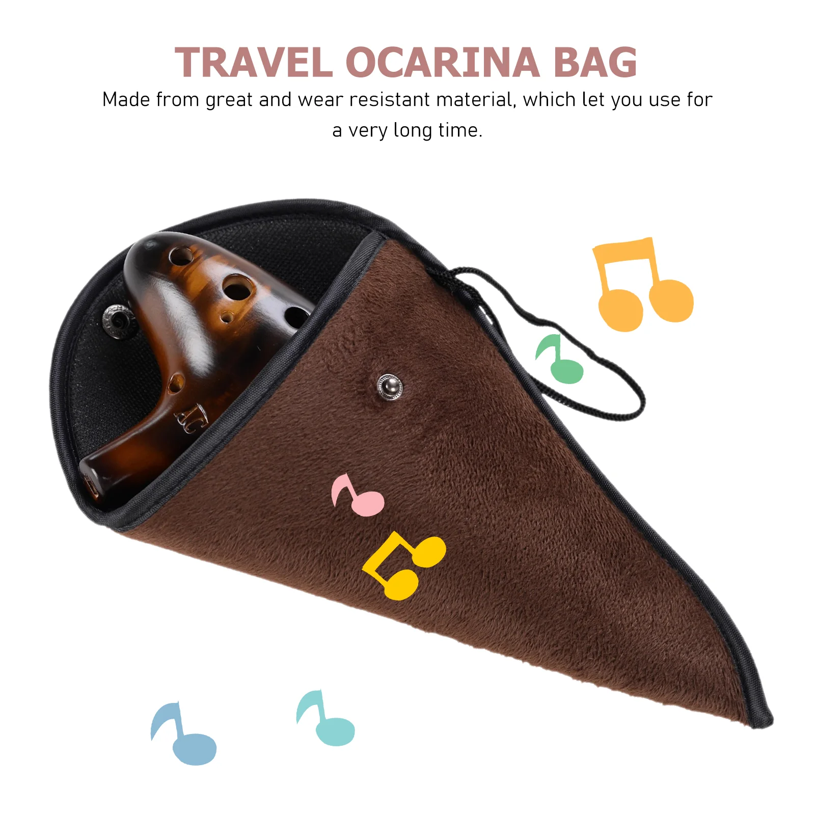 

3 Pcs Storage Bags Travel Ac 12 Holes Ocarina Holder Protective Instrument Supplies Non-woven Fabric