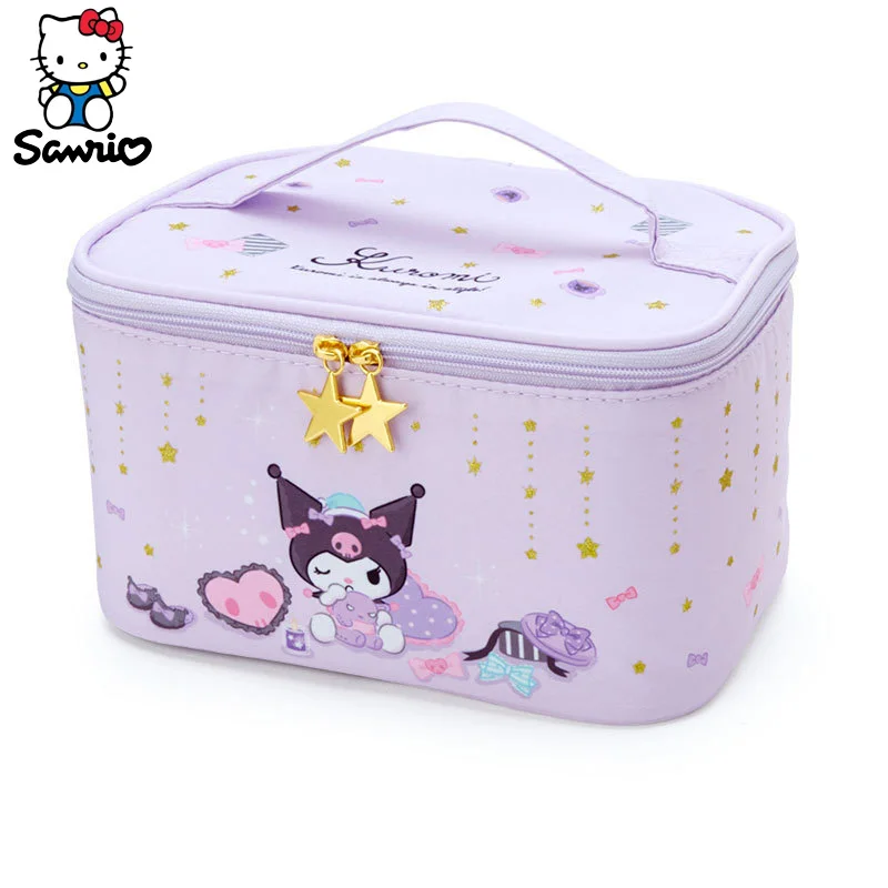 

Outdoor Sanrio Makeup Bag Kuromi Cinnamoroll My Melody Travel Cosmetic Bag Women Toiletries Organizer Waterproof Storage Cases