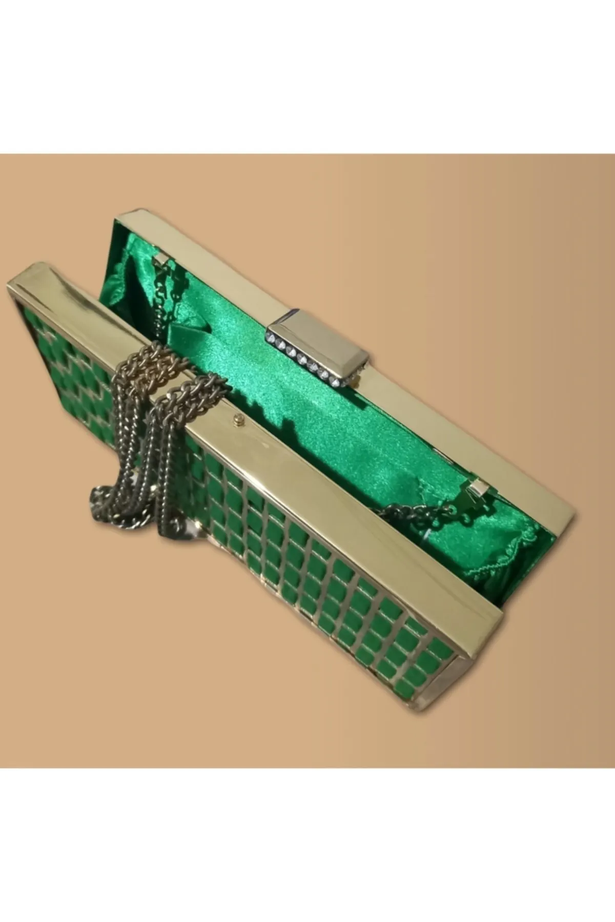 

Женская вечерняя сумка, зеленые металлические клатчи с цепочкой, сумка на плечо, женские сумки, вечерняя сумка для свадебной вечеринки