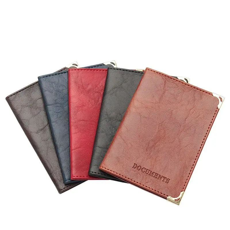 

PU Leather Card Case Documents Bag Driver License Cover Travel ID Credit Cards Holder Wallet Tickets Organizer Case Women Men
