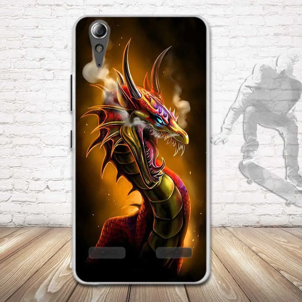 Чехол для Lenovo A6000 Мягкий силиконовый чехол из ТПУ Для A6010 3D милые сумки Plus / Lemon K3 K30-T