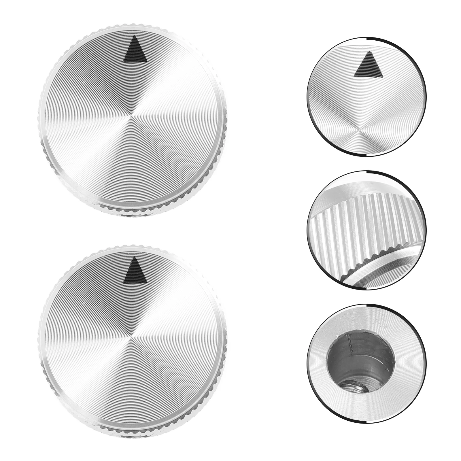 

2pcs Unique Volume Control Knob Aluminum Alloy Amplifier Knob Switch for Replacement Potentiometer