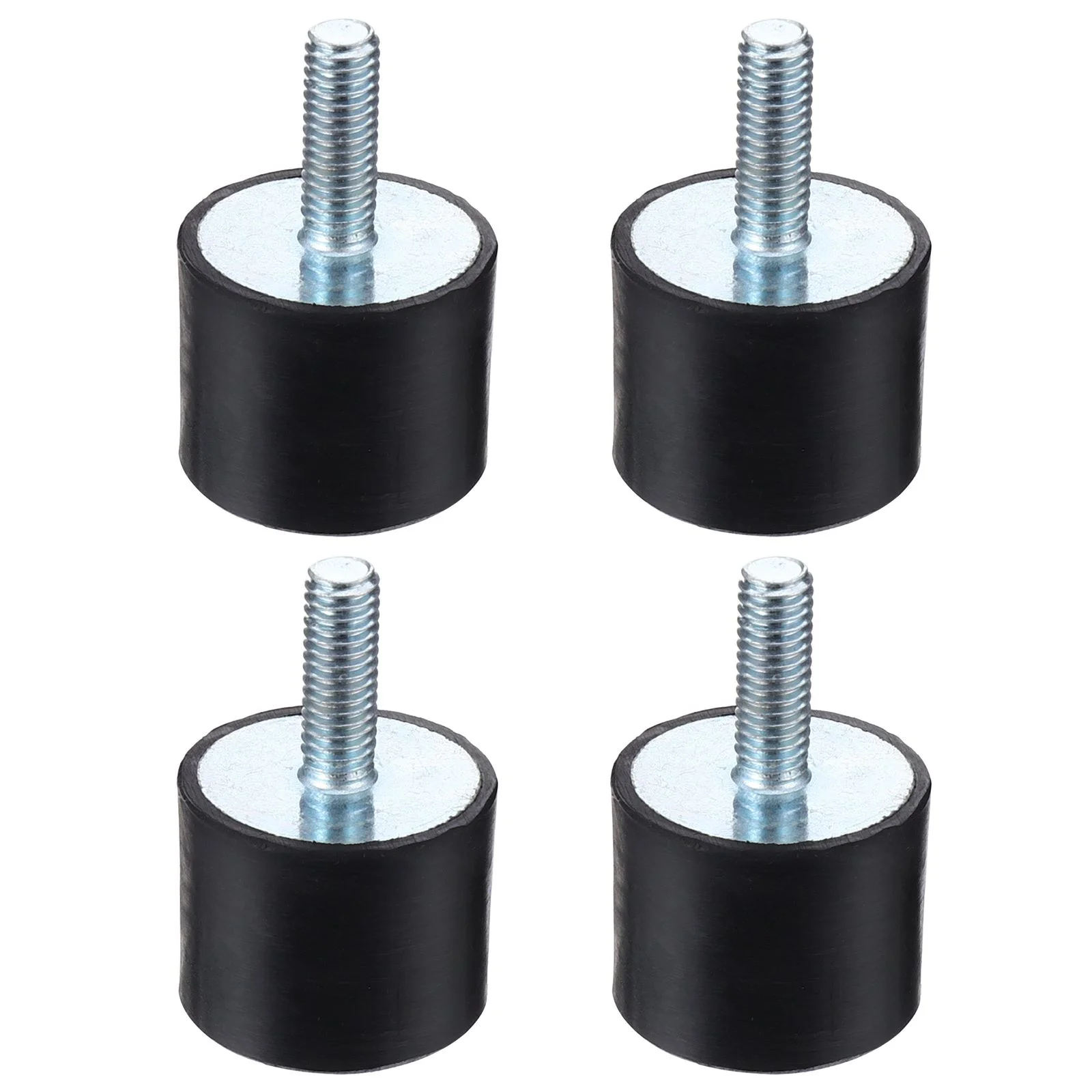 

4 Pcs Male Rubber Mount Vibration Isolators Rubber Cylindrical Mounts Rubber Shock Absorber Rubber Mat Rubber Isolator
