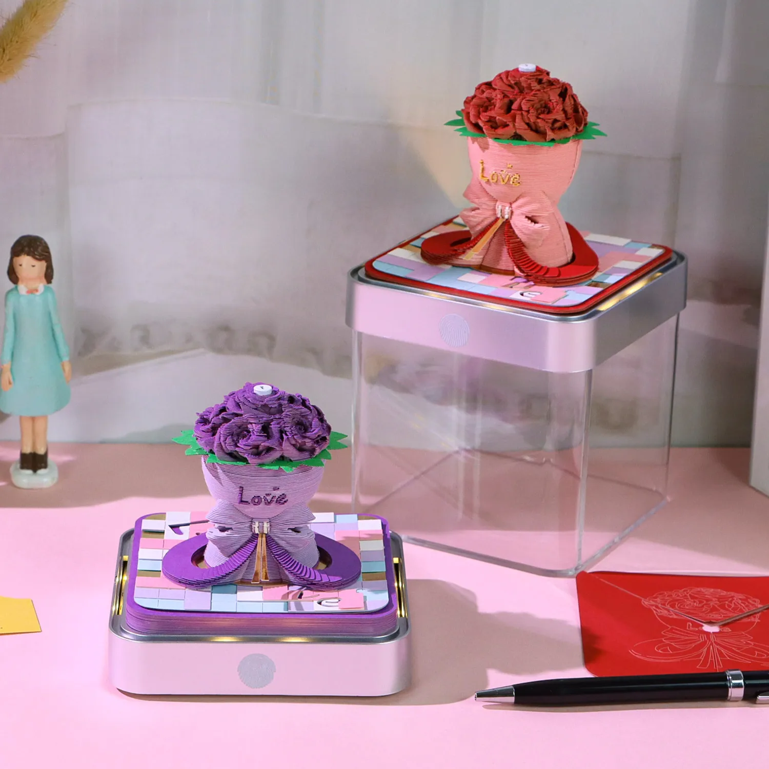 Бумажные блокноты 3D Нелипкие заметки 2025 календарь блокнот Kawaii канцелярские