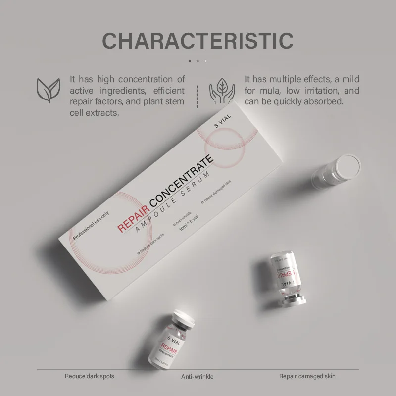 Фото Корейская профессиональная восстанавливающая сыворотка-ампула с чистой гиалуроновой кислотой 10 мл для лица: увлажнение, осветление и уход за кожей №4