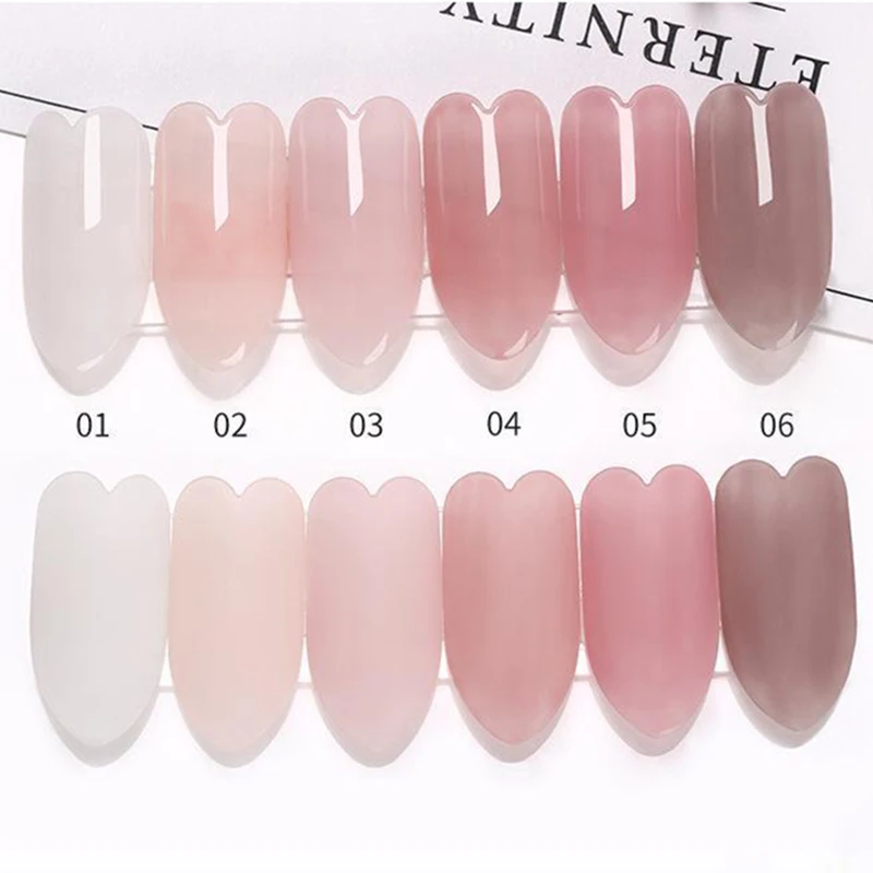 

6 Colors Nail Gel Polish 8ml Soak Off Uv Led Long Lasting Nude White Varnish Gel for Manicure DIY Nail Art Polish Gel Supplies