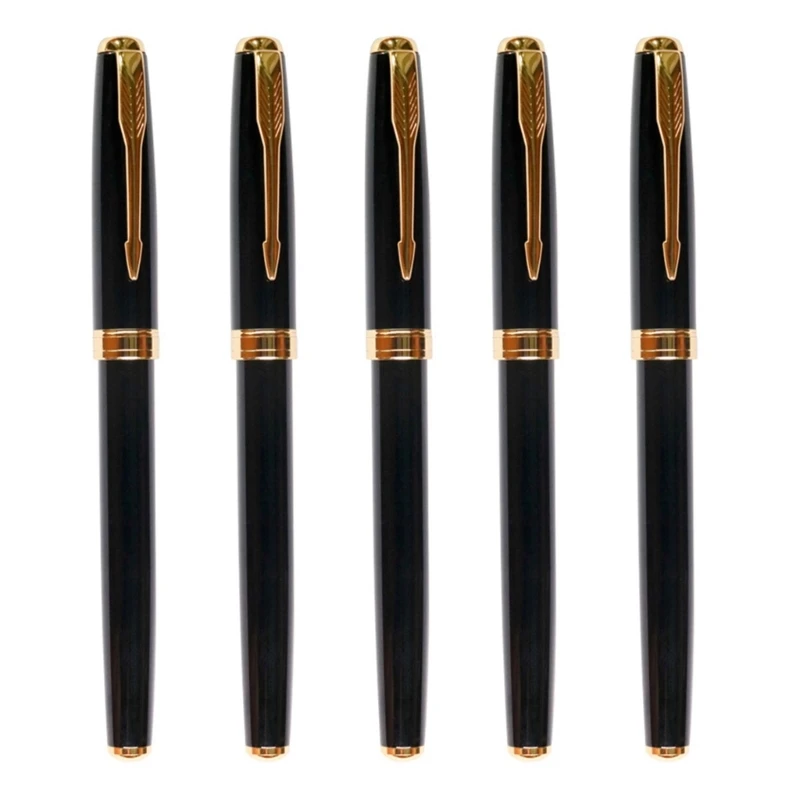 

5x 0,5 мм ручки для подписи Быстросохнущие ручки с гелевыми чернилами Гладкие тонкие ручки Нейтральные ручки