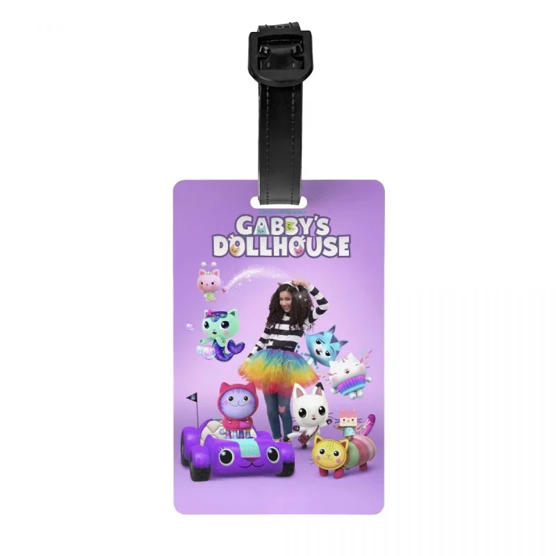

Gabby Dollhouse Luggage Tag for Suitcases Fashion Mermaid Cat Catrat Baggage Tags Privacy Cover ID Label