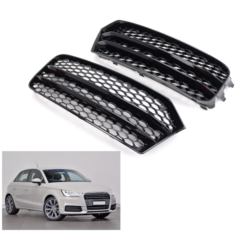 

1Pair Black Left Right Front Hood Fog Light Lower Grill Grilles Cover For F30 F31 2011-2018 8XA807681B9B9