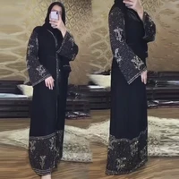 robe musulmane longue muslim dubai hijab abaya islamic clothes for women shiny crystal luxury party gown cosplay costume 2022