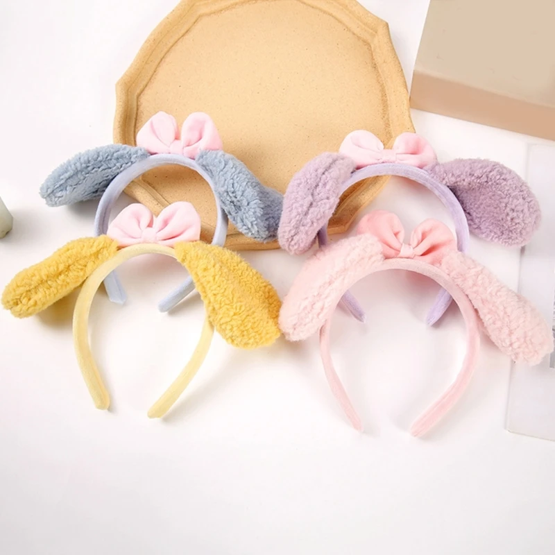 

Милая Рождественская повязка на голову с ушками аниме плюшевые повязки для волос милые пасхальные аксессуары для волос DXAA