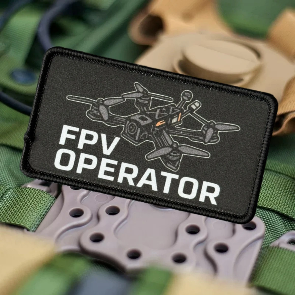 Фото Тактический патч FPV Operator Morale с принтом дрона, нашивка на липучке для одежды, военной формы, армейских рюкзаков, уличного снаряжения №4