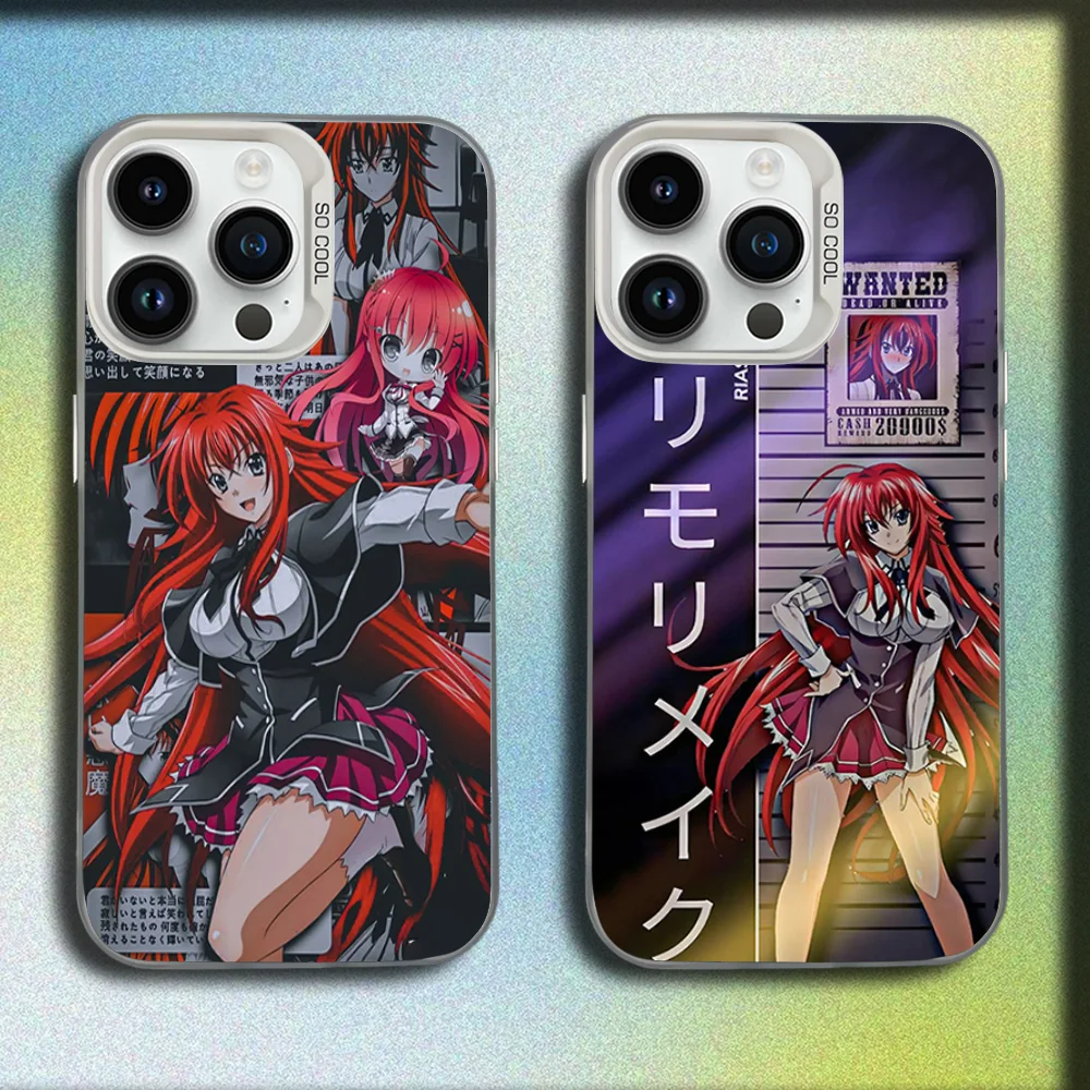 Фото Чехол для телефона R-Rias Gremory High School DxD для iPhone 16,15,14,13,12,11, Mini, Pro, SE, MAX, белый матовый противоударный чехол №1
