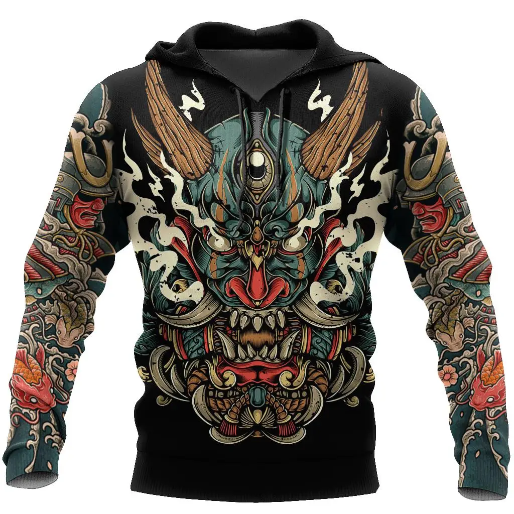 

New brand men's jacket casual clothes shogunate fashion zipper shirt men 3D printed hooded sweater unisex streetwear WS-28