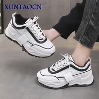 women shoes new chunky sneakers women casual fashion dad shoes lace up white vulcanize shoes platform sneakers basket