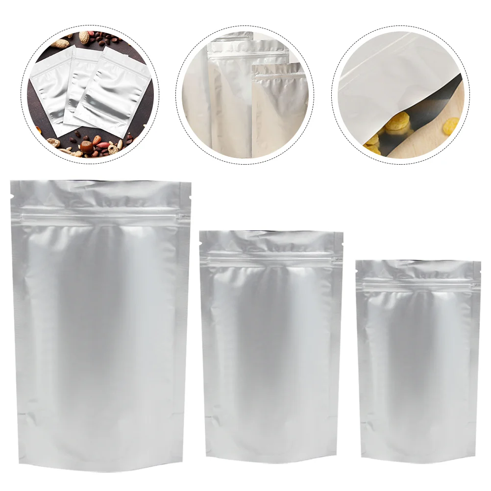 

Foodfoil Storagesealing Pouch Reclosable Self Resealable Heat Seal Candy Aluminum Airtight Pouches Package Flat Absorberssmell