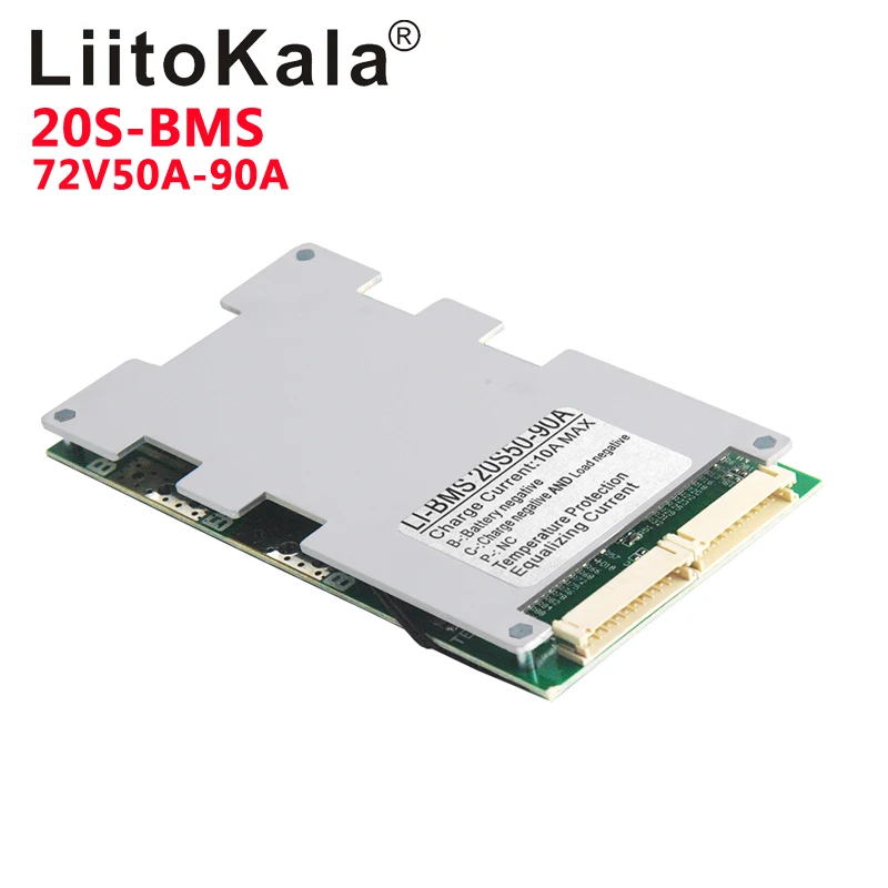 Фото Зарядное устройство LiitoKala BMS, для литийионных аккумуляторов 10S, 13S, 16S, 20S, 36 В, 48 В, 60 в, 72 в, 30 а, с функцией балансировки №1