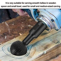 spherical spindles shaped wood gouge 1014mm ball gouge power carving attachment for angle grinder wooden groove carving tool