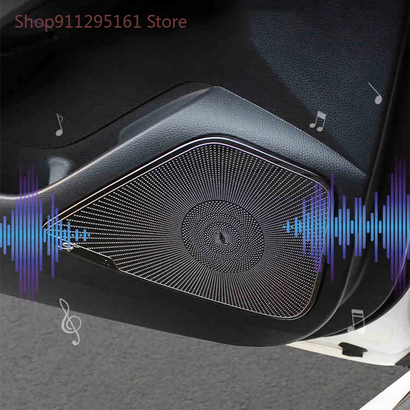 Car Door Gate Loudspeaker Sound Speaker Cover Trim Frame Sticker Interior Accessories For Toyota Corolla ALTIS 2019 2020 | Автомобили и