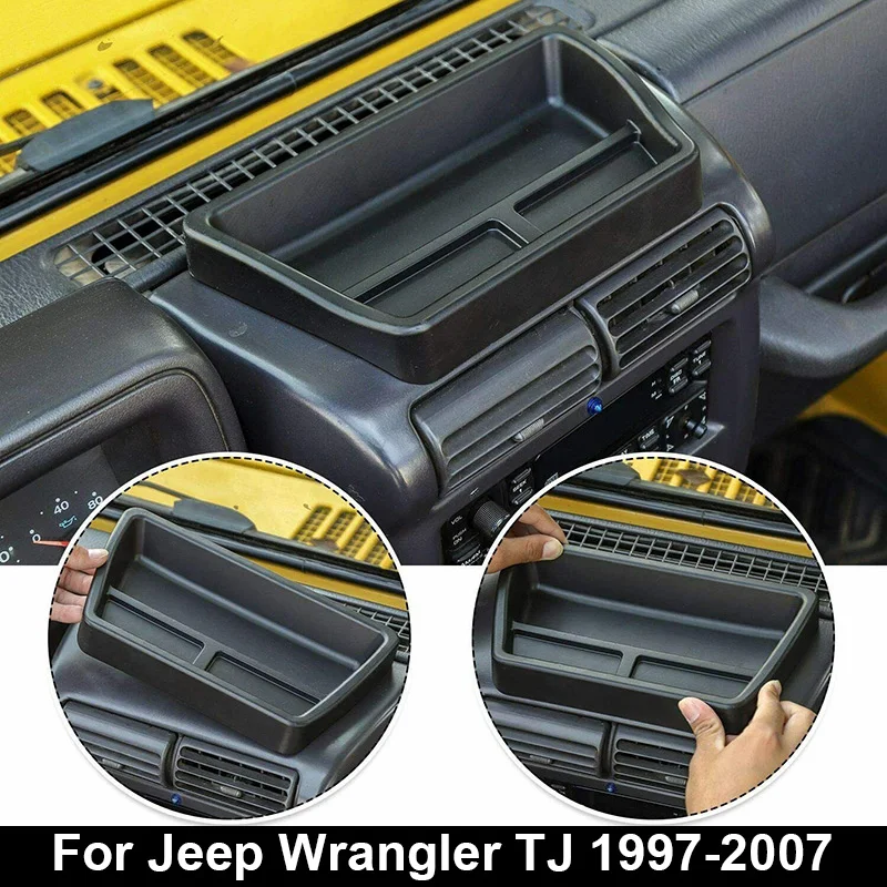

Car Central Console Container Dashboard Storage Box For Jeep Wrangler TJ 1997-2007 Auto Stowing Tidying Interior Car Accessories