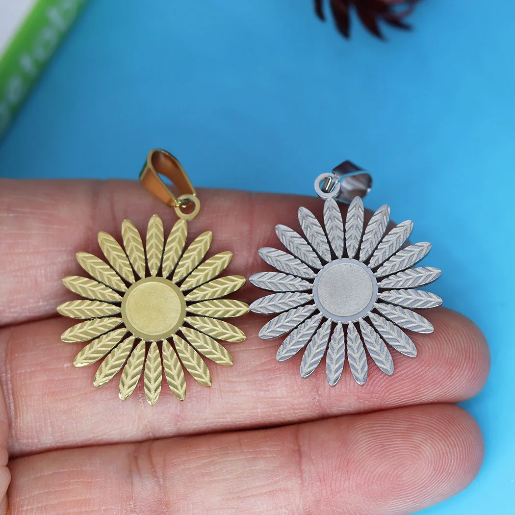 

2 шт./партия, Подсолнухи из нержавеющей стали