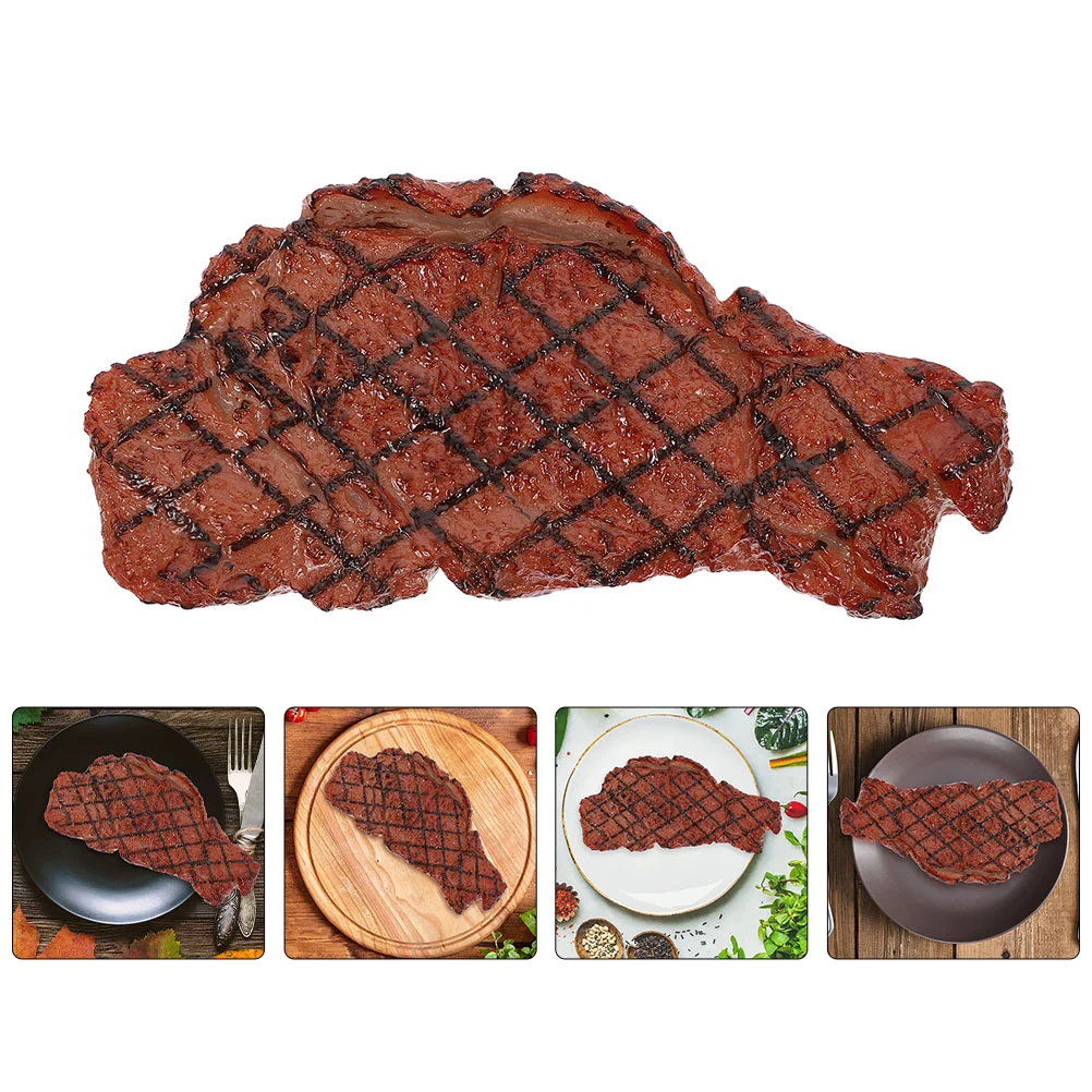 

Steakfake Artificial Meat Modeldisplaykitchen Play Beef Lifelikesimulation Props Pretend Realistic Prop Simulated Roastcooked