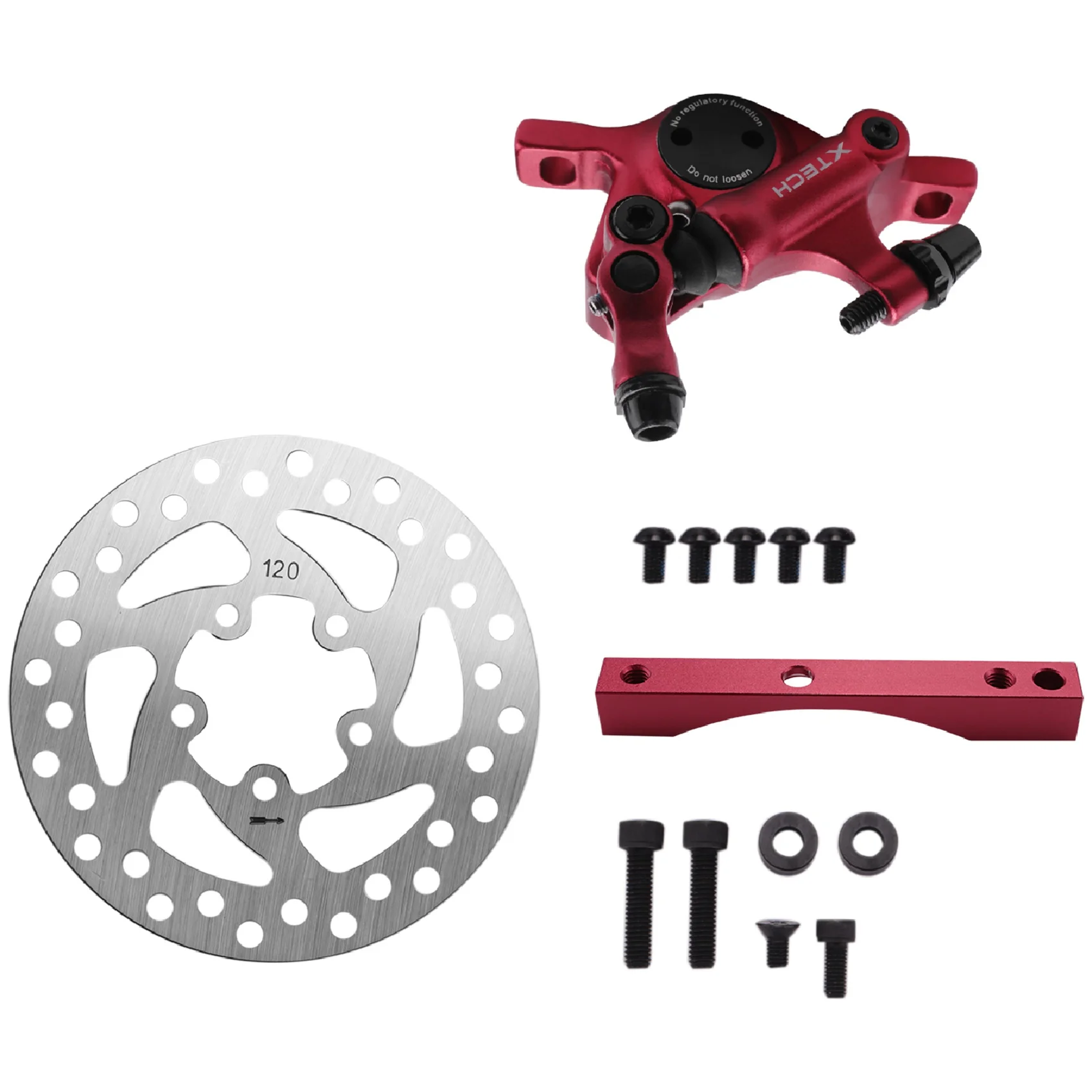 

Electric Scooter Hydraulic Brake Adapter Kit Aluminum Disk Brakes Disc Piston Parts for Xiaomi M365 Pro Red