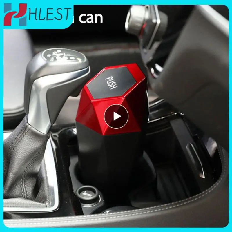 

Мини-контейнер GarbageTrash с крышкой, контейнер для мусора автомобиля, алмазный дизайн, герметичный контейнер для мусора автомобиля, интерьер автомобиля