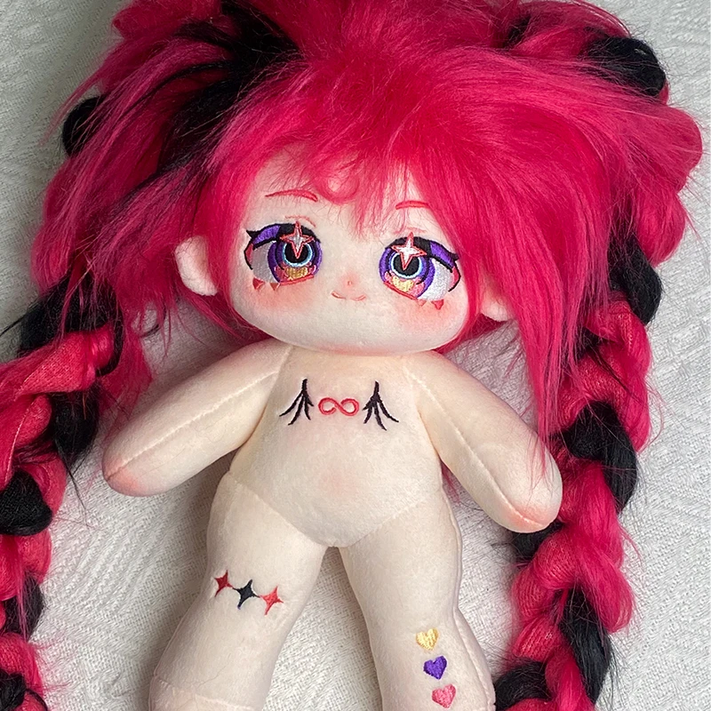 

No attribute Cartoon Cute Eets Double horsetail long hair braid Naked doll Cosplay Plush Dress Up Pillow Xmas Birthday Gift